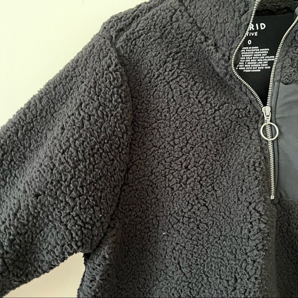 Torrid black Sherpa half-zip active pullover - Picture 6 of 11